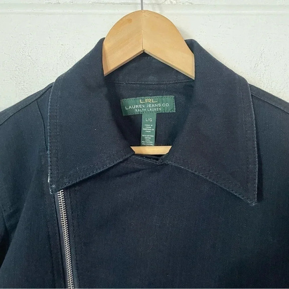 LRL Lauren Jeans Co Ralph Lauren
Manhattan Denim Black Jean Zip Up Jacket
Large - Picture 4 of 11